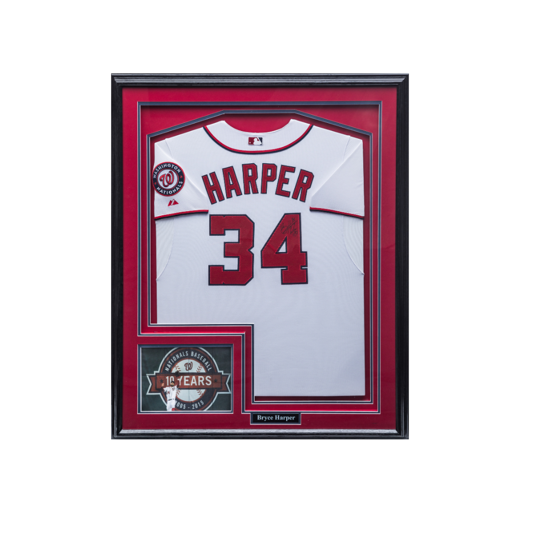 Bryce Harper Framed Autographed Jersey COA Rollie Finger's Collection