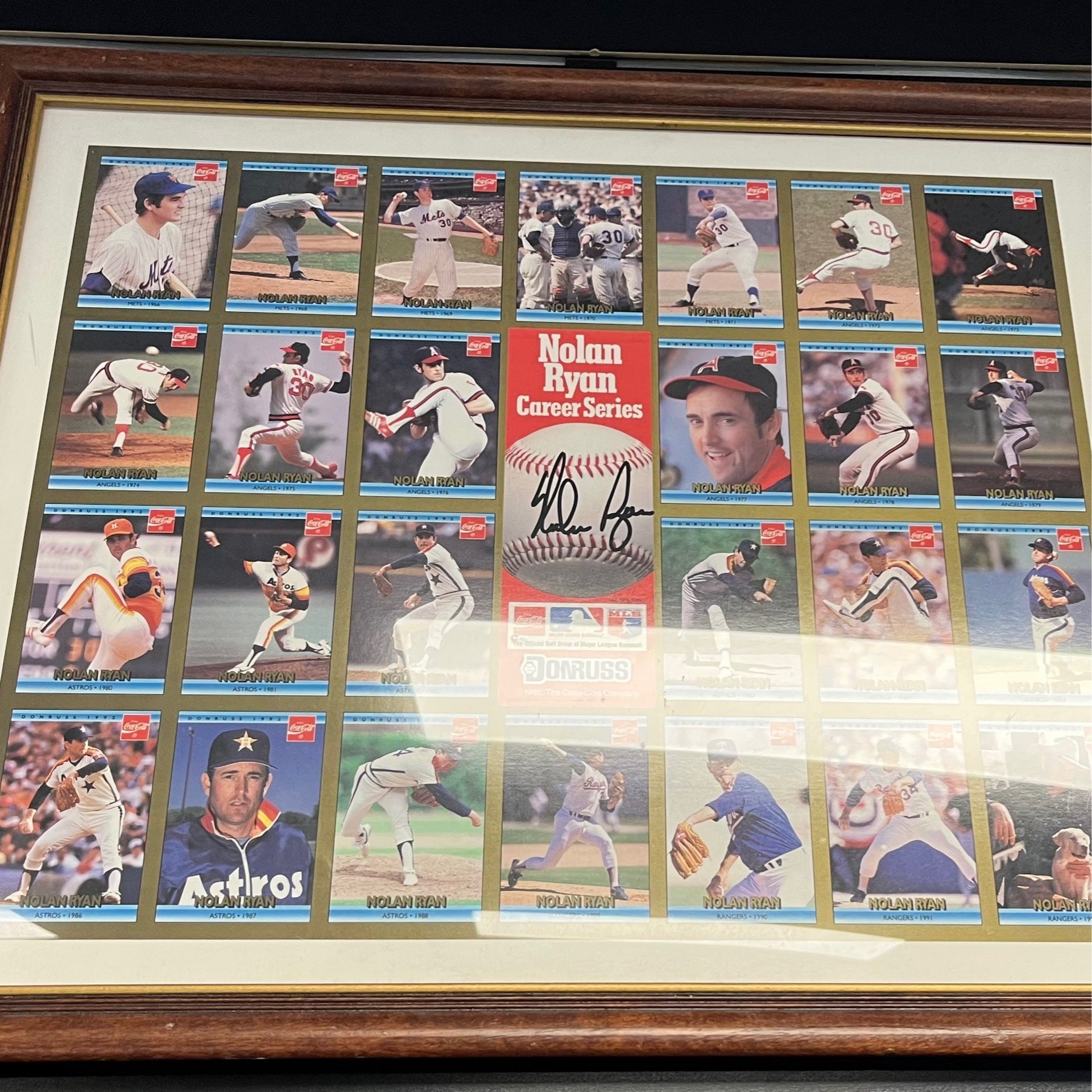 Nolan Ryan Autographed and Framed Photo 