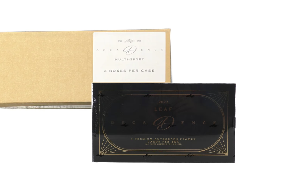 2022 Leaf Decadence Multi-Sport Hobby 3 Box Case