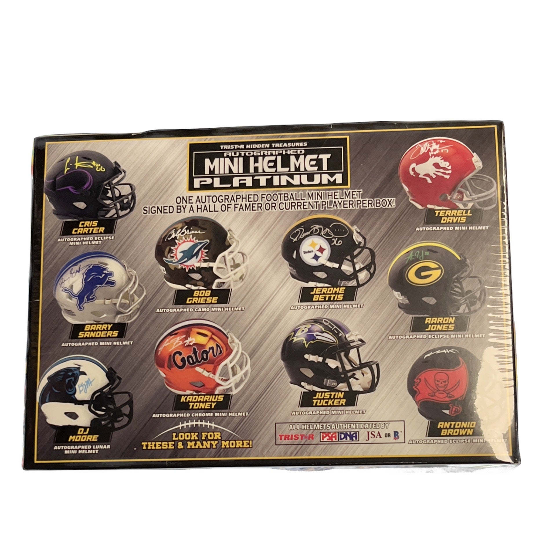 TriStar Hidden Treasures Autographed Mini Helmets Football Hobby Box