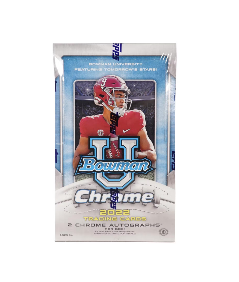 2022 Bowman Chrome University Football Hobby Box