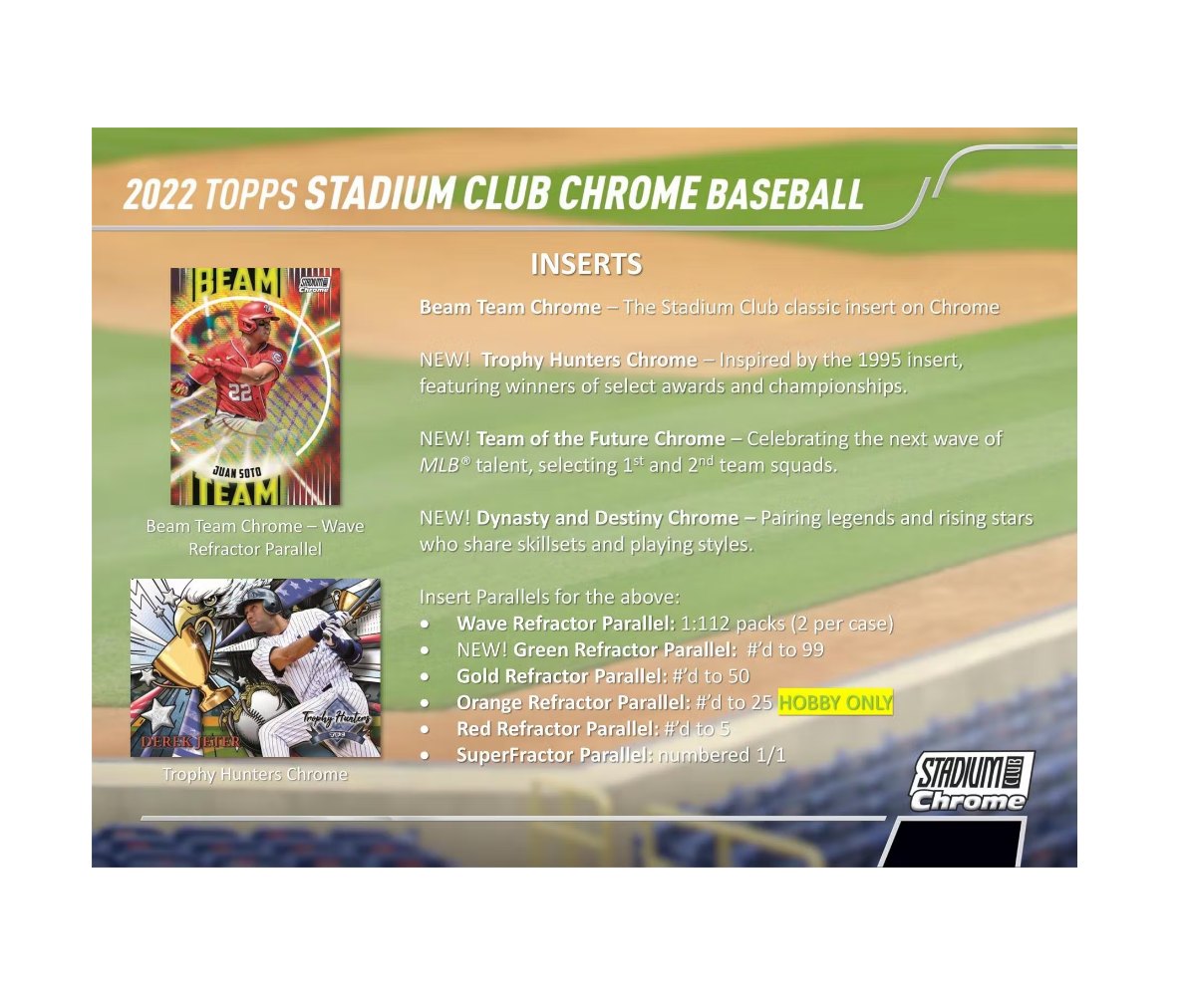 2022 Topps Stadium Club Chrome Dynasty Destiny You Pick Complete