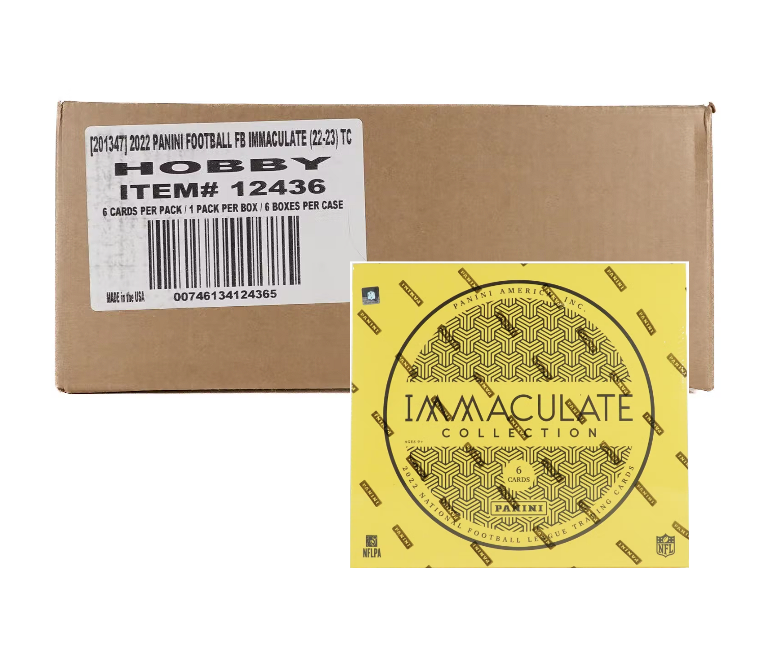 2022 Panini Immaculate Football Hobby 6 Box Case