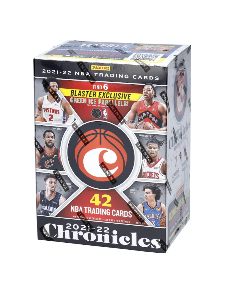 2021-22 Panini Chronicles NBA Trading Card Box (Hanger Pack)