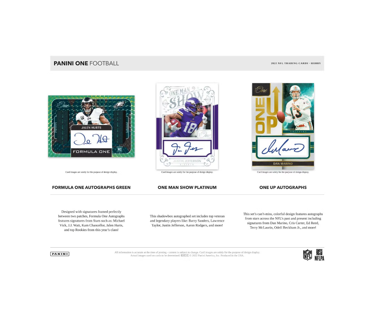 2018 Panini Michael Vick Football autographed trading card