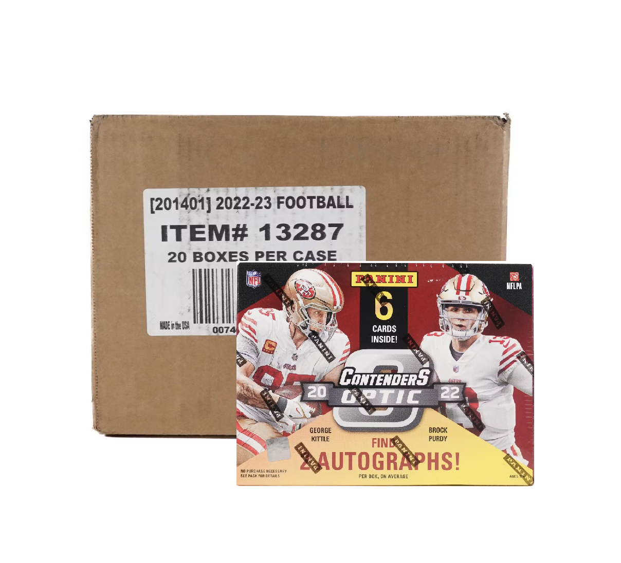 2021 Panini Contenders Optic Football Hobby 20-Box Case