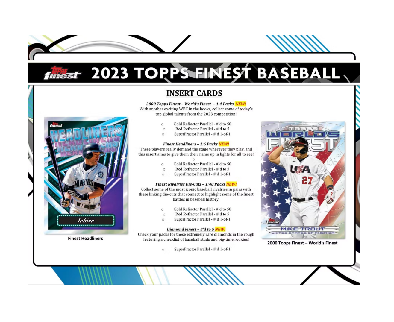 2023 Topps Finest Baseball Hobby Box | The Awesome Card Shop