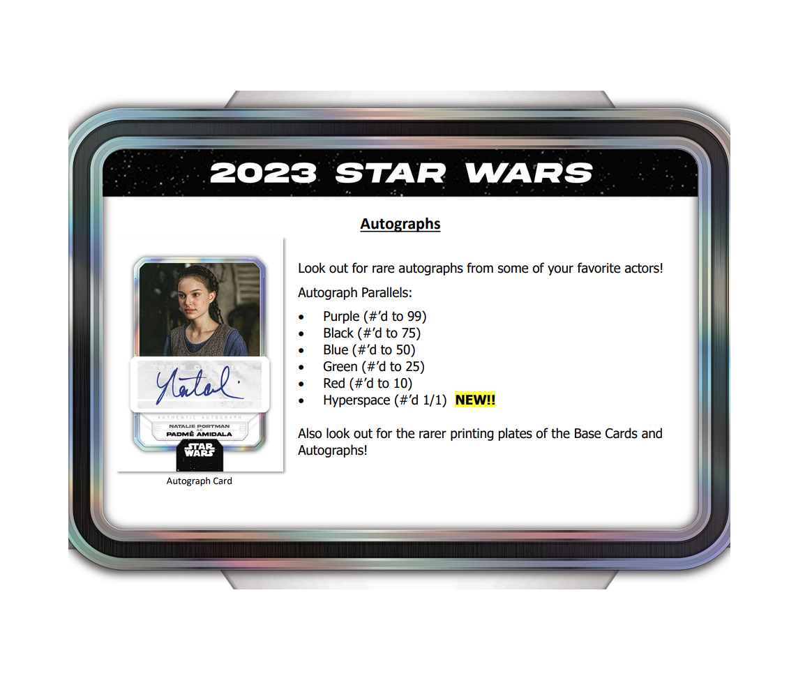 2023 Topps Star Wars Flagship Hobby Super Box | The Awesome Card Shop