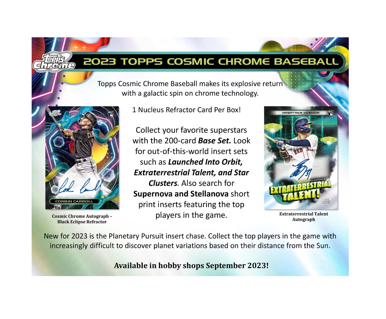 2023 Topps Cosmic Chrome Baseball Hobby Box