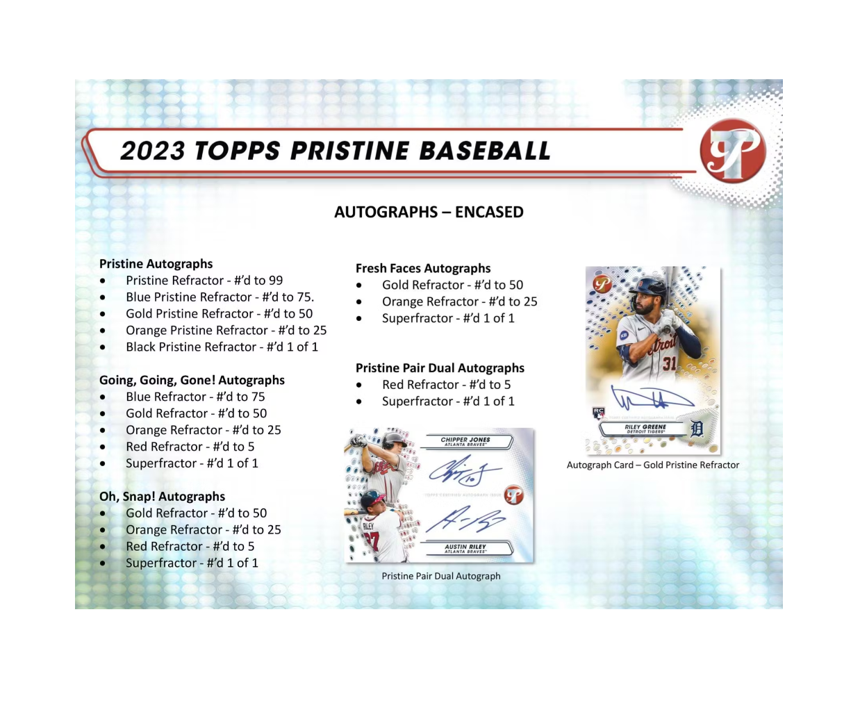2023 Topps Pristine Baseball Hobby Box | The Awesome Card Shop