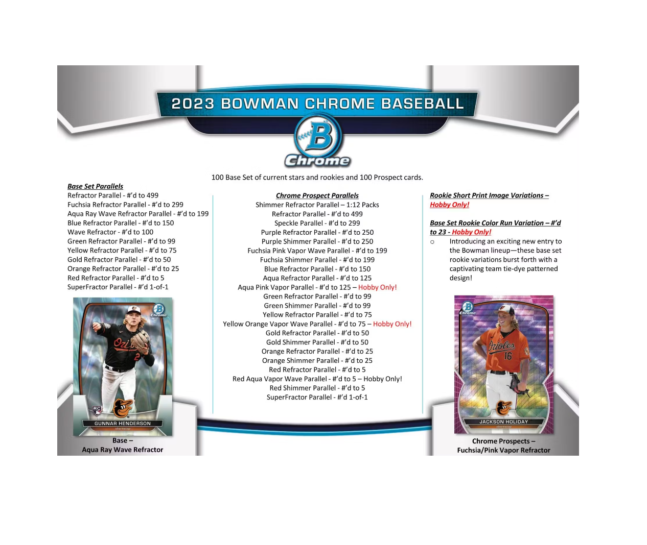 2023 Bowman Chrome Baseball Hobby 12 Box Case