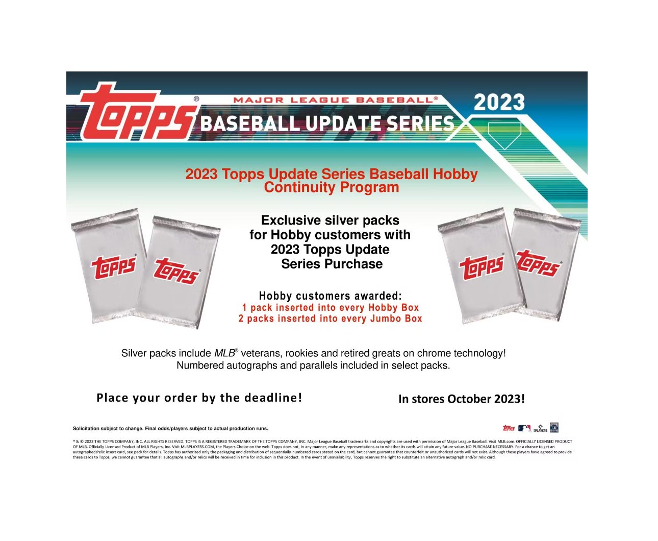 2023 Topps Update Series Baseball Hobby Jumbo Box